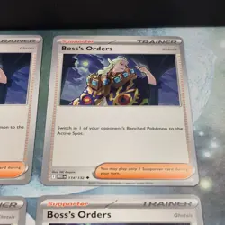 4x Boss's Orders 114/132 Mega Evolution Pokemon TCG Near Mint Card Playset NM - Image 5