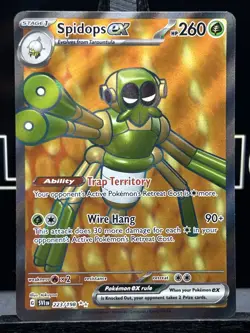 Spidops EX 223/198 Full Art - Scarlet & Violet Base - Pokemon Card - Holo NM - Image 3