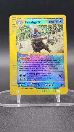 Pokemon Feraligatr Card 12/165 Reverse Holo Expedition Base Set LP - Image 1