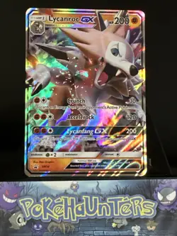 Pokemon Card Lycanroc GX SM14 Black Star Promo Holo Rare NM - Image 1