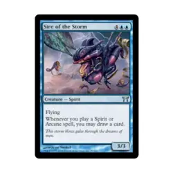WOTC MtG Champions of Kamigawa Sire of the Storm (U) (Foil) EX - Image 1