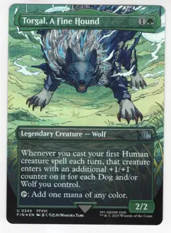 MTG Final Fantasy Foil Uncommon #0345 Torgal A Fine Hound - Image 1