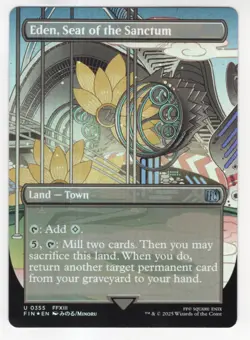 MTG Final Fantasy Foil Uncommon #0355 Eden Seat Of The Sanctum - Image 1