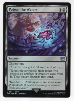 MTG Final Fantasy Foil Uncommon #0111 Poison The Waters - Image 1