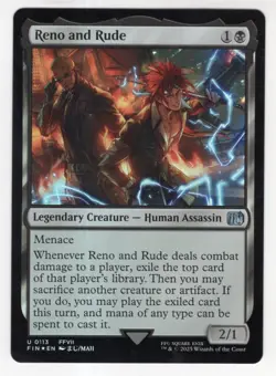 MTG Final Fantasy Foil Uncommon #0113 Reno And Rude - Image 1