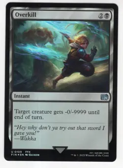 MTG Final Fantasy Foil Uncommon #0109 Overkill - Image 1