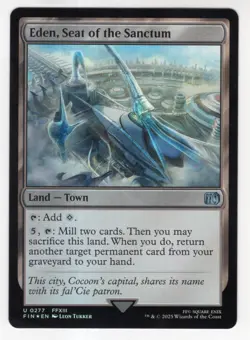 MTG Final Fantasy Foil Uncommon #0277 Eden Seat Of The Sanctum - Image 1