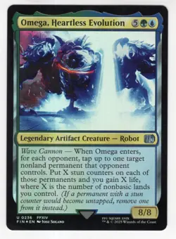 MTG Final Fantasy Foil Uncommon #0236 Omega Heartless Evolution - Image 1