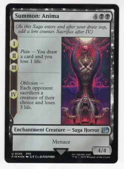 MTG Final Fantasy Foil Uncommon #0120 Summon Anima - Image 1