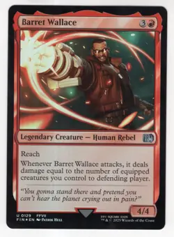 MTG Final Fantasy Foil Uncommon #0129 Barret Wallace - Image 1