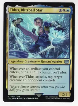 MTG Final Fantasy Foil Uncommon #0246 Tidus Blitzball Star - Image 1