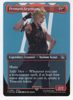 MTG Final Fantasy Foil Uncommon #0387 Prompto Argentum - Image 1