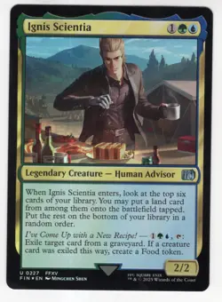 MTG Final Fantasy Foil Uncommon #0227 Ignis Scientia - Image 1