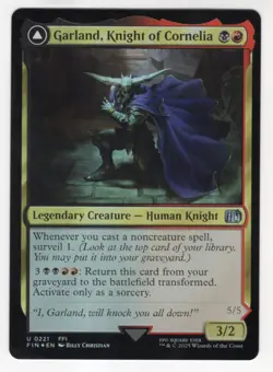 MTG Final Fantasy Foil Uncommon #0221 Garland Knight Of Cornelia - Image 1