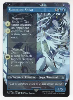 MTG Final Fantasy Foil Uncommon #0362 Summon Shiva - Image 1
