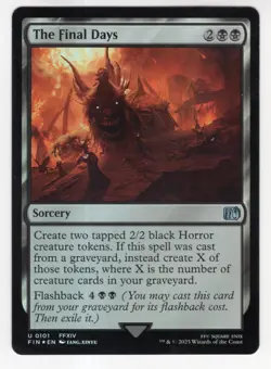 MTG Final Fantasy Foil Uncommon #0101 The Final Days - Image 1