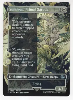 MTG Final Fantasy Foil Uncommon #0360 Summon Primal Garuda - Image 1