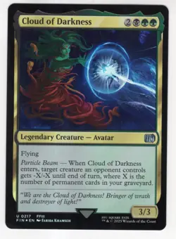 MTG Final Fantasy Foil Uncommon #0217 Cloud Of Darkness - Image 1