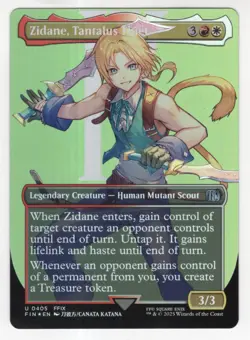 MTG Final Fantasy Foil Uncommon #0405 Zidane Tantalus Thief - Image 1
