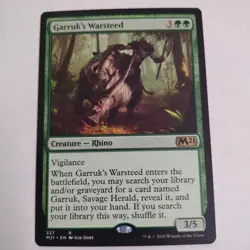 Garruk's Warsteed Core Set 2021 / M21 NM Green Rare MAGIC MTG - Image 1