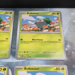 4x Bulbasaur 001/132 Mega Evolution Pokemon TCG Near Mint Card Playset NM MEG - Image 4