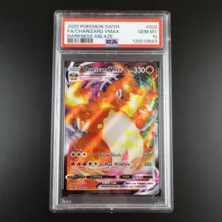 PSA 10 Charizard Vmax 020/189 Darkness Ablaze Holo Graded Pokemon Card - Image 1