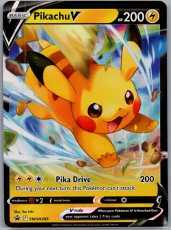 Pikachu V SWSH285 - Pokemon TCG SWSH Black Star Promos - Holo Promo (NM) - Image 1