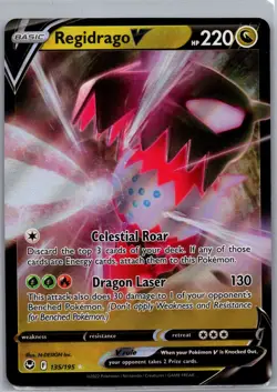 Regidrago V 135/195 - Pokemon TCG SWSH12: Silver Tempest - Ultra Rare (NM) - Image 1