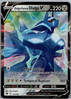 Origin Forme Dialga V 113/189 - Pokemon SWSH10 Astral Radiance - Ultra Rare (NM) - Image 1