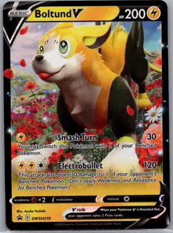 Boltund V SWSH219 - Pokemon TCG SWSH Black Star Promos - Holo Promo (NM) - Image 1