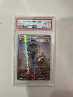 2017 POKEMON PREM TRAINER XY COLL PROMO #105A FULL ART/N PSA 8 - Image 1