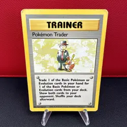🔥 Pokemon Trader 77/102 🔥 Original Non Holo Rare Base Set Pokemon Card Trainer - Image 1