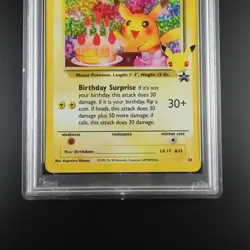 PSA 10 Birthday Pikachu 24 Pokemon Celebrations Holo Graded Card - Image 3