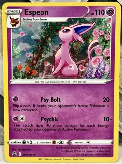Espeon SWSH174 SWSH: Sword & Shield Promo Cards Holo LP. 2021 - Image 1