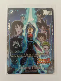 DBS Dragon Ball Fusion World FB01-049 Trunks Future Dokkan Battle Card - Image 1