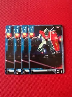 4 x Gundam Card Game GM ST01-005 C - Image 1