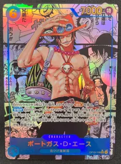 Ace OP13-119 Super Comic SEC Parallel Japanese One Piece Card OP13 Manga - Image 1
