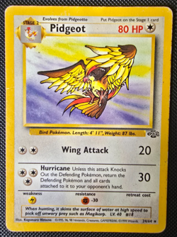 Pokemon WOTC Card - Pidgeot - Jungle Set - Non-Holo Rare - 24/64 - MP - Image 1