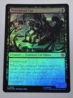 MTG Universes Beyond: Spider-man Venomized Cat Foil 0072 NM - Image 1