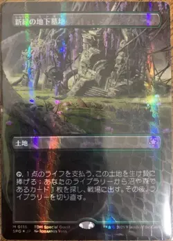 MTG SPG 0118 Verdant Catacombs Borderless Dragonscale Foil Japanese Near Mint - Image 1