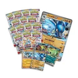 2x Pokemon Prismatic Evolutions Lucario EX and Tyranitar EX Premium Collection - Image 1