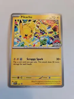 Pokemon Scarlet Violet Black Star Promo World Championship 2025 Pikachu SVP225 - Image 1
