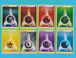Pokemon - 2011 Play!Pokemon Set of 8 Energy Crosshatch Holo League Promos Sealed - Image 3