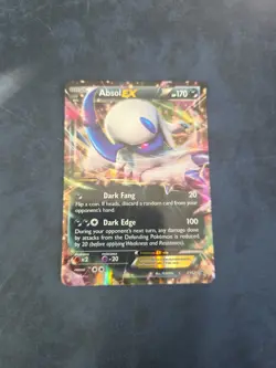 Pokemon TCG Absol EX XY62 XY Blackstar Promo DAMAGED - Image 1