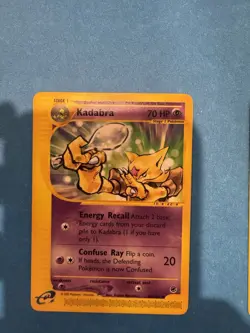 Pokemon Expedition Base Set Abra #93, Kadabra #84, and Alakazam Non Holo #33 LP - Image 3