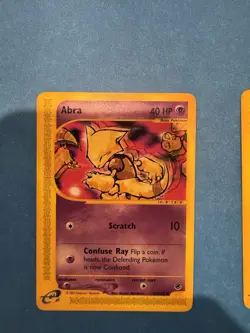 Pokemon Expedition Base Set Abra #93, Kadabra #84, and Alakazam Non Holo #33 LP - Image 4