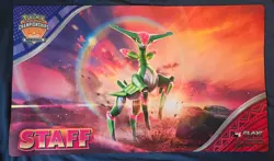 Pokemon Official 2024 Regional Championships Iron Leaves Staff Playmat - Image 1