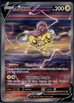 Pokemon TCG Crown Zenith Galarian Gallery Ultra Rare Raikou v GG41/GG70 - Image 1