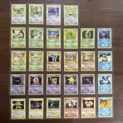 Shadowless Pokemon Base Set Lot Of 30 - Squirtle, Charmander, Haunter. (LP-MP) - Image 1