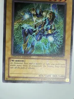 Yugioh! LP Elemental Hero Sparkman - EHC2-EN001 - Secret Rare - Limited Edition - Image 3